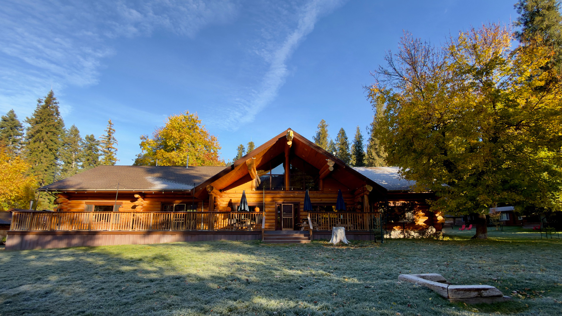 Lochsa Lodge covered in feet of snow